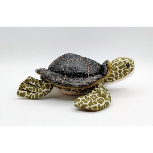 Douglas Seaweed Sea Turtle 8" Stuffed Animal Bean Plush Soft Cuddle Toy - Picture 1 of 4